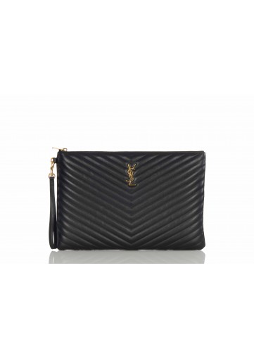 DOCUMENT HOLDER CUIR SOUPLE SAINT LAURENT MATELASSE