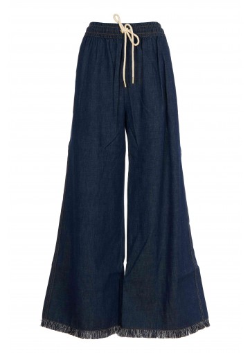 RHIANNON FRINGE DENIM PANT