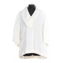 GRAINY VISCOSE LINEN COCOON SHIRT