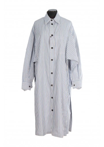 LIGHT COTTON DOUBLE STRIPE DRESS