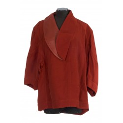 GRAINY VISCOSE LINEN COCOON