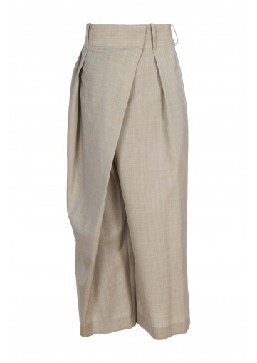 CROPPED WRAP TROUSERS