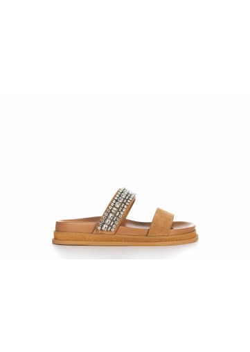 JADI FLAT VELVET SUEDE CRYSTALS