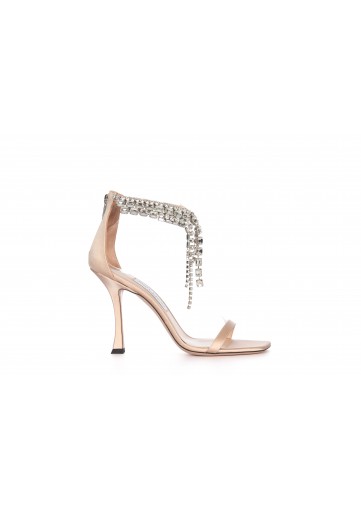 VERITY SANDAL 100 SATIN