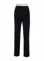 HIGH WAISTED PLEATED PANT WITH LOGO ELASTIC