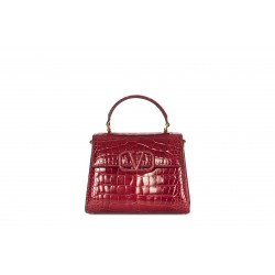 SMALL TOP HANDLE BAG VSLING COCCODRILLO LUCIDO