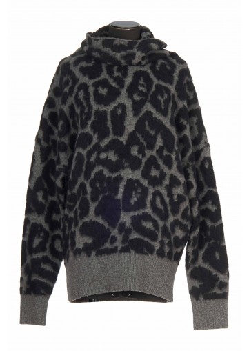 LEOPARD JACQUARD JUMPER