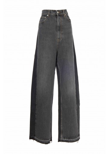 DOUBLE BLACK DENIM JEANS