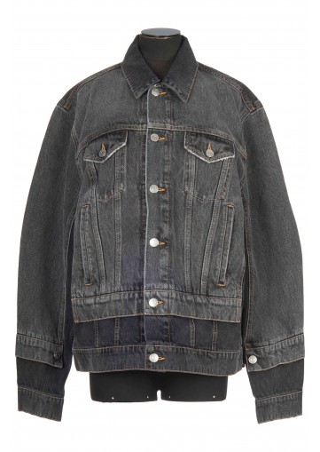 DOUBLE BLACK DENIM JACKET