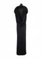 SATIN V NECK GOWN