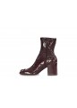 REEDITION VINYL ANKLE BOOTS