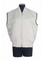 GILET SILK COTTON TWILL