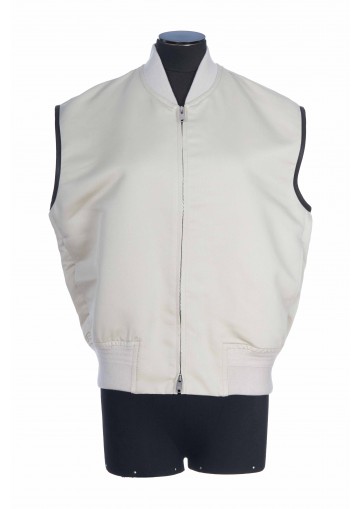 GILET SILK COTTON TWILL