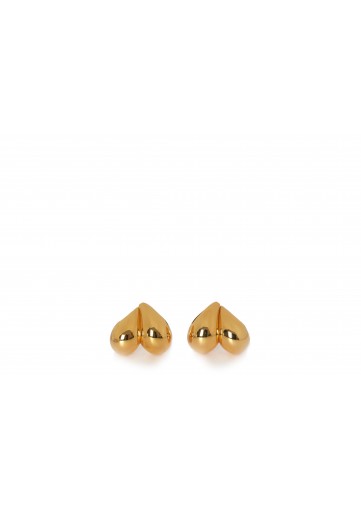 EARRINGS GOLD F STG SILVER