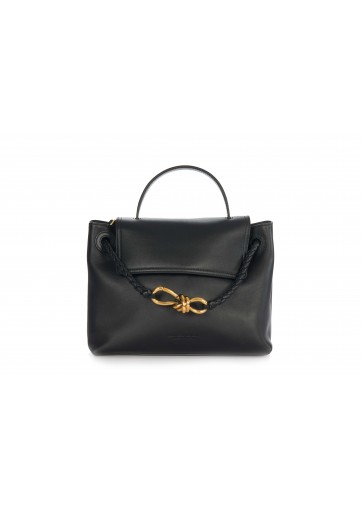 BORSA SILKY CALF/INTRECCIATO
