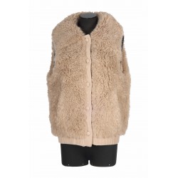 GILET 54CM AGNEAU MAILLE MERINOS