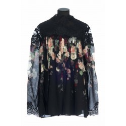 HYPNOTIC LACE YOKE BLOUSE 100% VISCOSE
