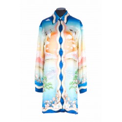 SHIRT DRESS  VISCOSE SATIN