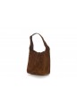 SMALL LE 5 A 7 SUPPLE SHOULDER BAG, SUEDE SATIN
