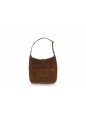 SMALL LE 5 A 7 SUPPLE SHOULDER BAG, SUEDE SATIN