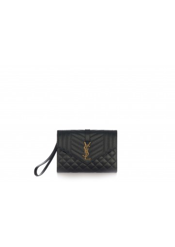 FLAP POUCH, GRAIN DE POUDRE SAINT LAURENT