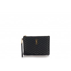 POUCH, CUIR SOUPLE SAINT LAURENT MATELASSE