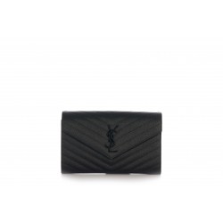 CLASSIC CHAIN WALLET GRAIN DE POUDRE