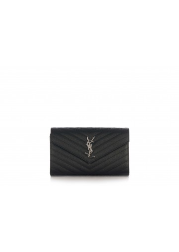 CLASSIC CHAIN WALLET GRAIN DE POUDRE