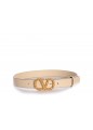 BELT H. 30 VLOGO SIGNATURE BOX CALF S VINTAGE BRASS