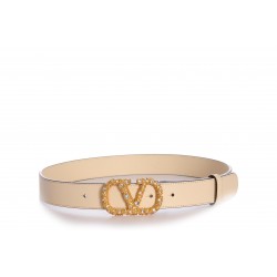 BELT H. 30 VLOGO SIGNATURE BOX CALF S VINTAGE BRASS