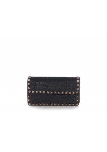 WALLET W/STRAP ROCKSTUD VITELLO STAMPA ALCE