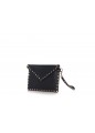 MEDIUM FLAT POUCH ROCKSTUD | VITELLO STAMPA ALCE