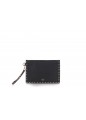 MEDIUM FLAT POUCH ROCKSTUD | VITELLO STAMPA ALCE