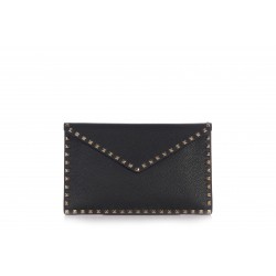 LARGE FLAT POUCH ROCKSTUD VITELLO STAMPA ALCE
