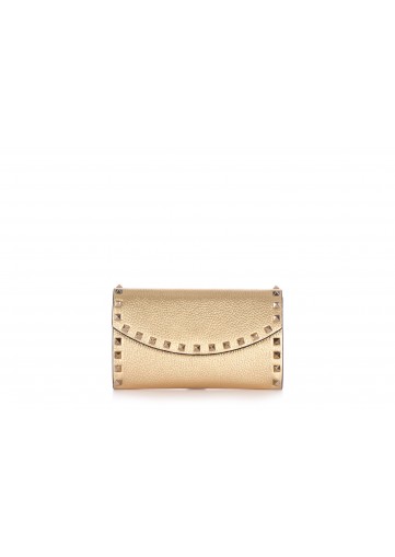 WALLET W/STRAP ROCKSTUD VITELLO ST ALCE LAM