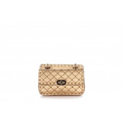 SMALL SHOULDER BAG ROCKSTUD SPIKE NAPPA LAMINAT