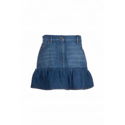 GONNA IN DENIM SOLID DENIM LAV. BLU MEDIO