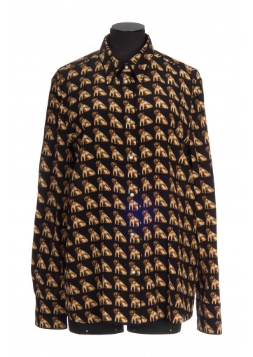 SHIRT PATTERN CREPE DE CHINE PETIT CHARLES