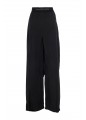 MID RISE PLEATED KNEE PANT W/ LOGO ELASTIC
