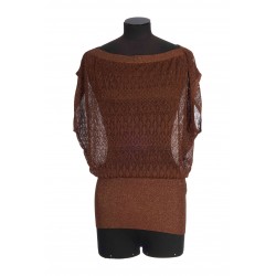 LACE TOP AWAKEN METALLIC