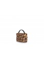 VANITY BAG WITH STRAP, PONY EFFET LEOPARD,