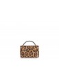VANITY BAG WITH STRAP, PONY EFFET LEOPARD,