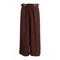 CROPPED BELTED TROUSERS