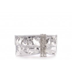 ZANDRA VINTAGE METTALIC LEATHER CRYSTAL