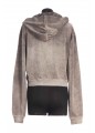 SHRUNKEN ZIP UP HOODIE