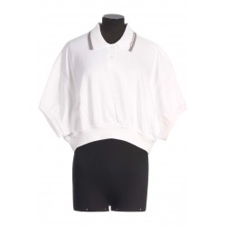 RELAXED CROPPED CINCHED POLO