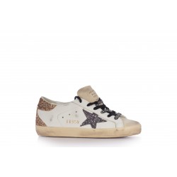 SUPER-STAR LEATHER UPPER GLITTER STAR HEEL