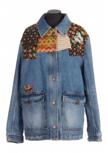 DENIM JACKETS ANIMALI PATCH EMBROIDERIES