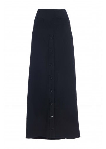 LONG SKIRT HERITAGE SLIT CREPE