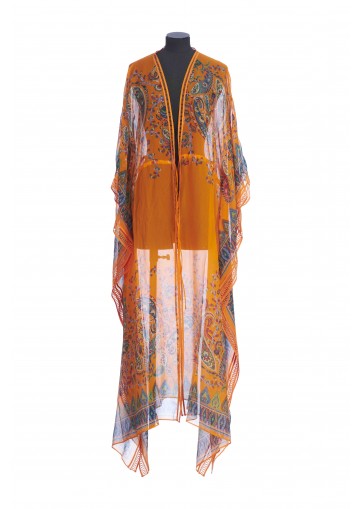 KIMONO DE PLAGE AVEC CORDON DE SERRAGE